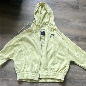 Neon yellow Nike zip up jacket